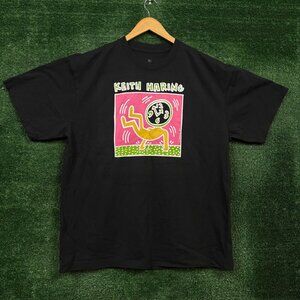 Keith Haring Clock Face Man N.Y.C. Fresh Festival T-Shirt Size Large